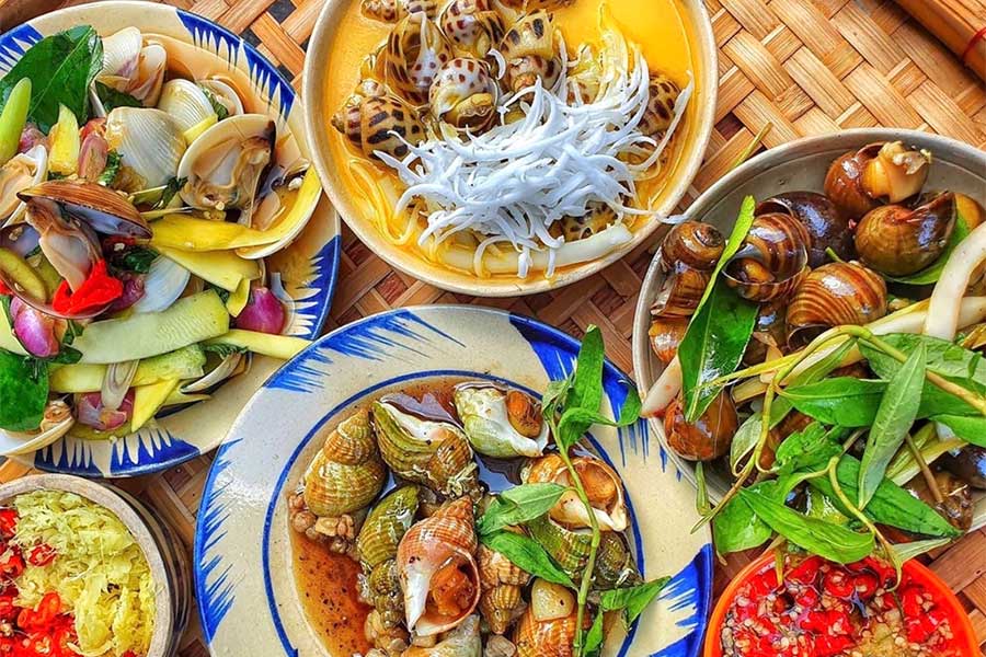 Oc est l'un des plats typiques à Saigon