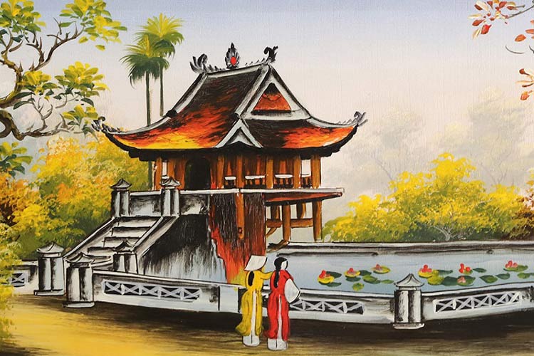 Pagode à Pilier Unique est l'une des pagodes les plus anciennes au Vietnam