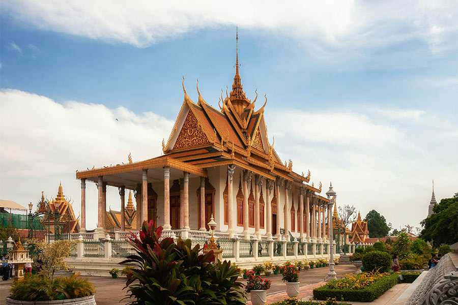 Architecture de la Pagode d'Argent à Phnom Penh 