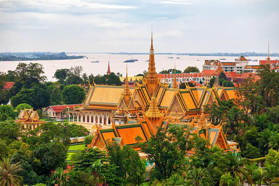 Pagode d'Argent se trouve au sein du Palais Royal de Phnom Penh