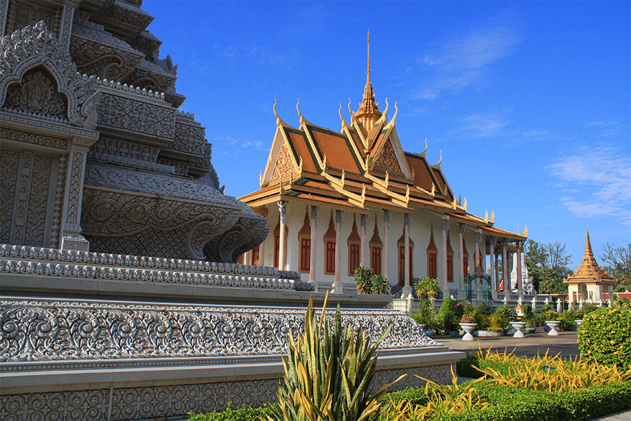 Pagode d'Argent au Palais royal est l'un des temples les plus sacrés du Cambodge