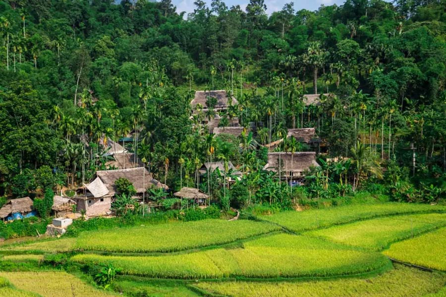 Parcs nationaux au Vietnam - Parc national de Pu Luong - villages