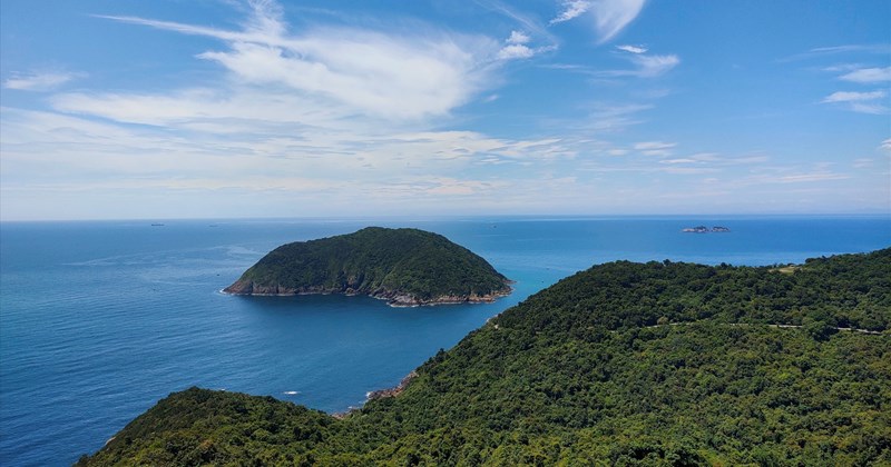 Le paysage magnifique de l'île de Hon Me