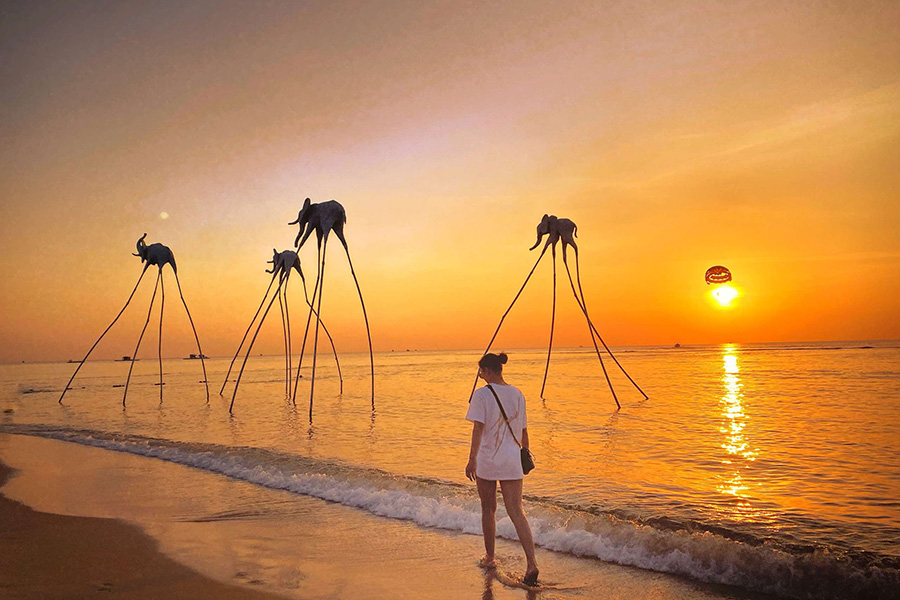 De nombreux coins photogéniques à la plage de Truong vous attendent pour capturer vos plus beaux clichés