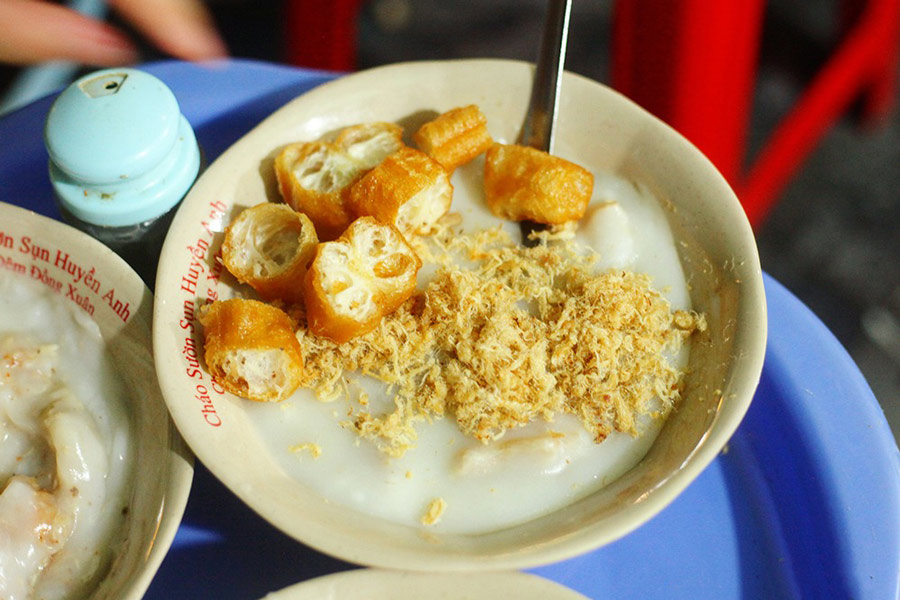 Chao Suon - l'un des meilleurs plats de rue à Hanoi