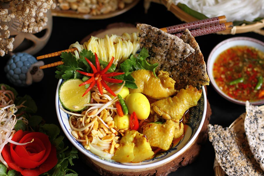 Meilleurs plats pour le petit-déjeuner au Vietnam - Mi quang