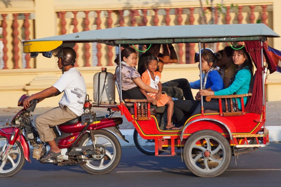 Le tuktuk à Preah Vihear