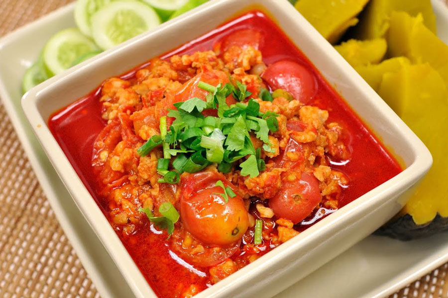 La sauce épicée bien connu à la province d'Uttaradit