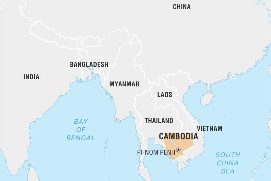 Cambodge est un petit pays, se trouve af l'Asie du Sud-Est