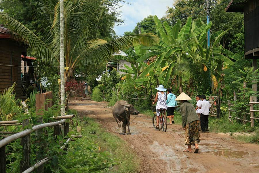 La vie rustique est l'une des raisons de visiter Si Phan Don