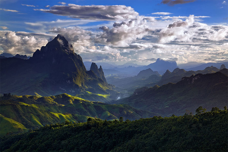 Le Laos possède pas mal de paysages naturels époustouflants