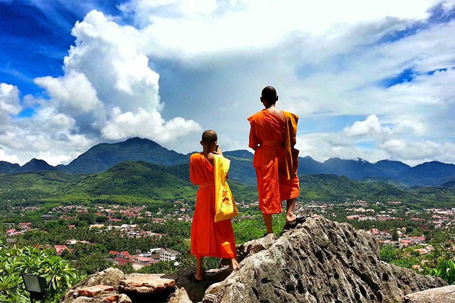 Le Mont Phousi à Luang Prabang est un itinéraire de randonnée facile au Laos