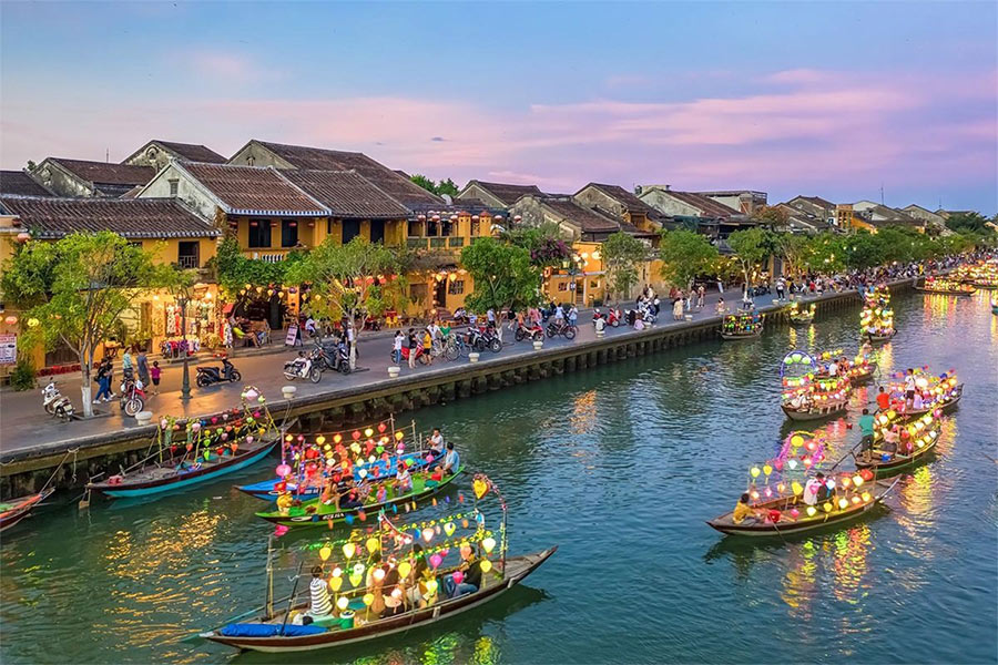 Ancien quartier de Hoi An - patrimoine mondial de l'UNESCO (région au Centre du Vietnam)