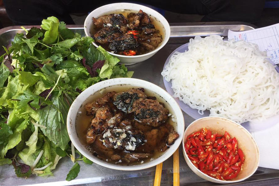 restaurants de Bun Cha à Hanoi 