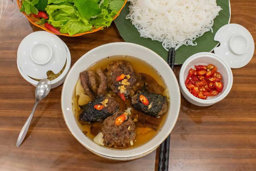 restaurants de Bun Cha à Hanoi 