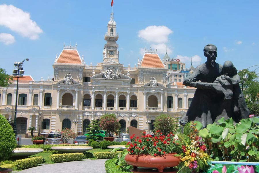 Le siège du Comité populaire de Ho Chi Minh-Ville - Jardins et aménagement paysager