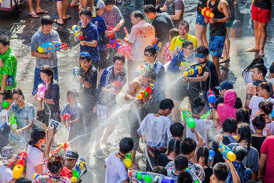 Pattaya est également une destination de Songkran dynamique, tout comme Bangkok