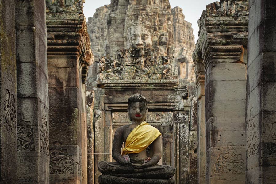 Statue de Boudhha à Angkor Wat