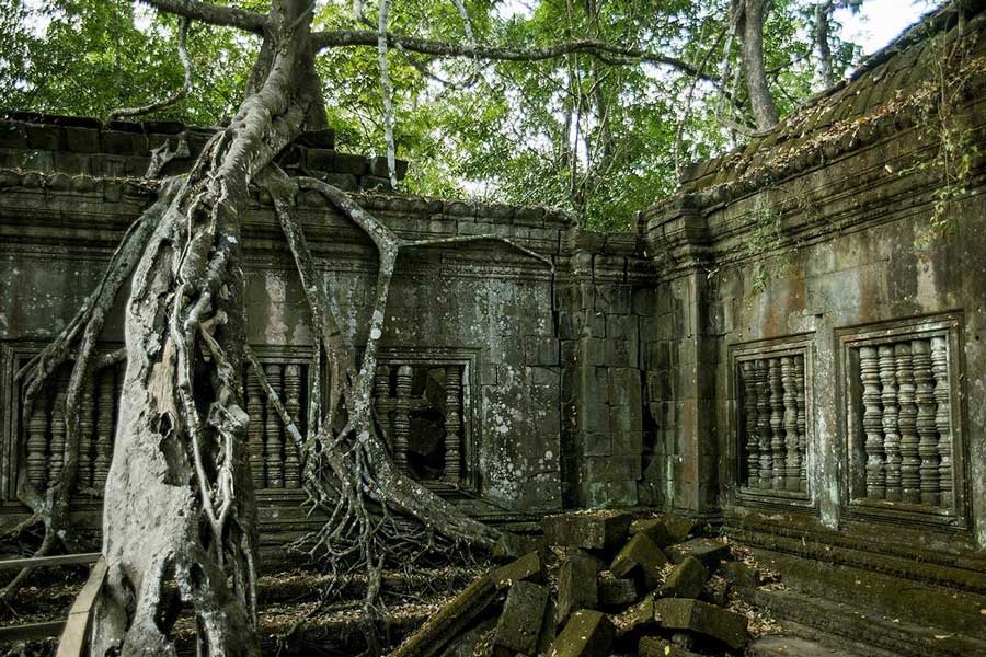 L'ambiance ancienne et solennelle du temple de Banteay Chhmar