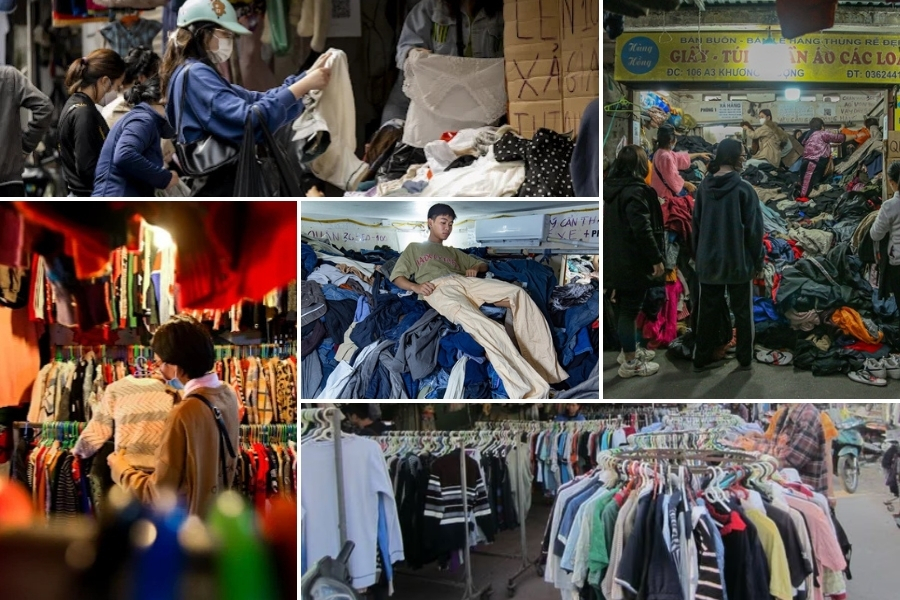 Le marché de Dong Tac est l'endroit le plus célèbre pour faire du thrifting à Hanoï à bas prix.