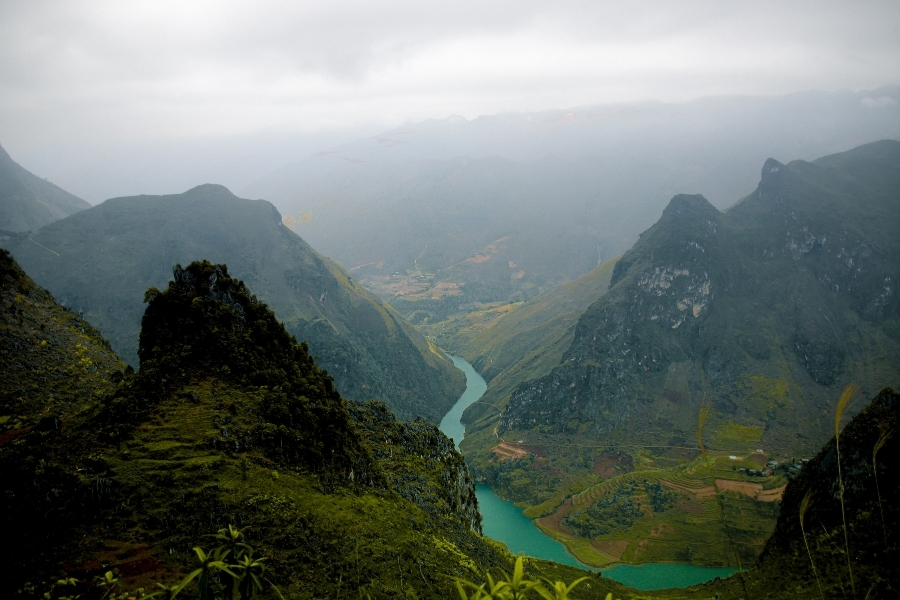 riviere nho que vue depuis le col de ma pi leng ha giang