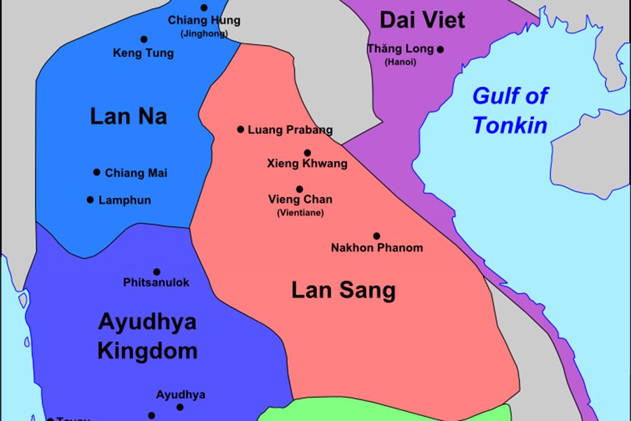 Le territoire ancien du royaume de Lanna