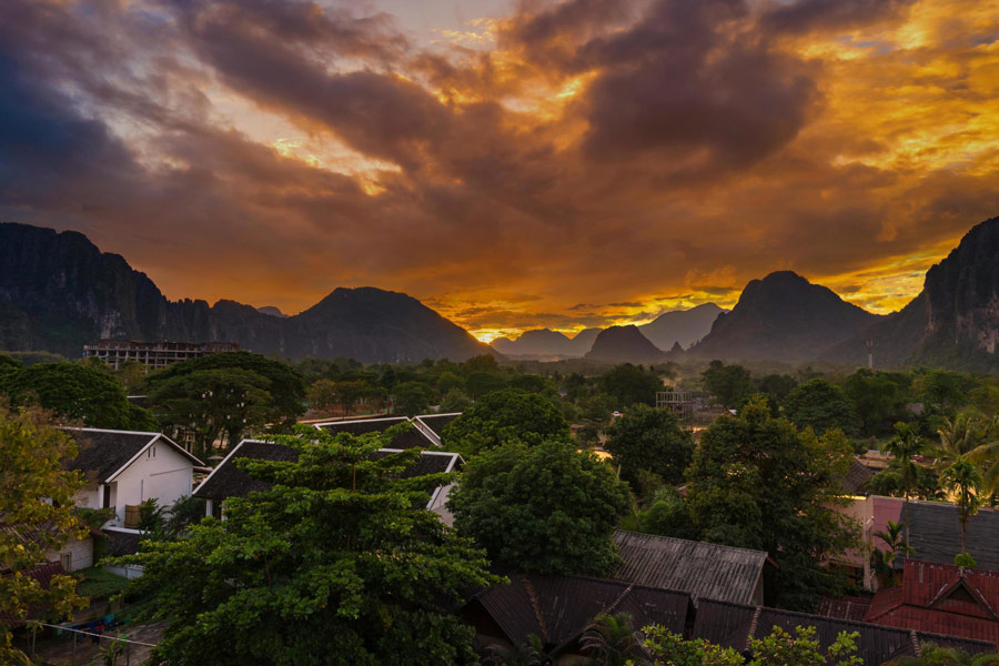 Ville de Vang Vieng