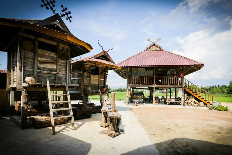 Village culturel de Tai Dam à Loei abrite la beauté culturelle unique