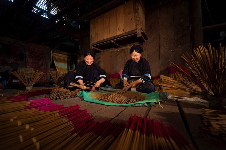 Village d'encen de Phia Thap est un ancien village des Nung à Cao Bang