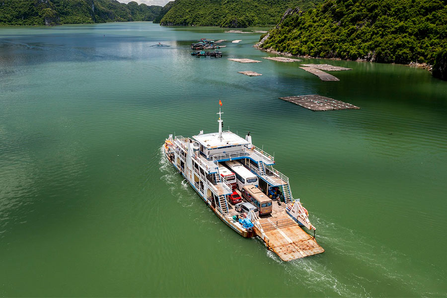 Visiter ile de Cat Ba en ferry