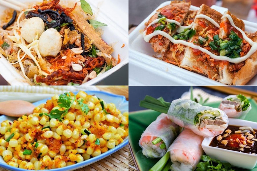 Des délicieux plats de street food typiques à Hô Chi Minh-Ville