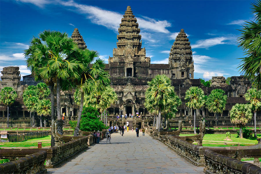 Le juillet est en basse saison touristique au Cambodge