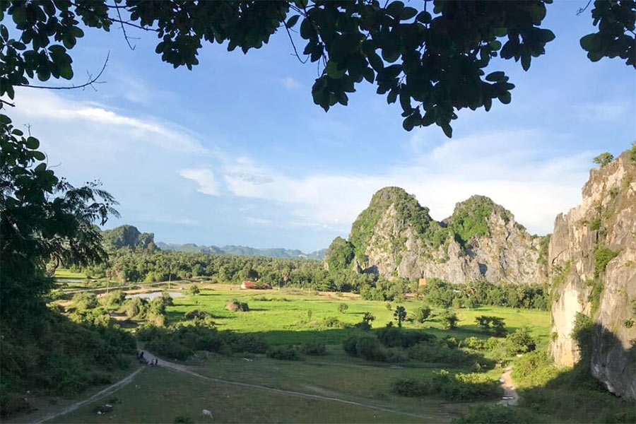 Le paysage rural à Kampot vous fait surement intéressés 