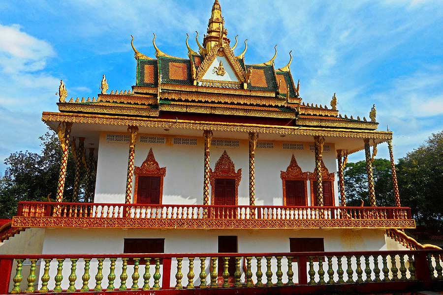 L'extérieur du temple Wat Leu