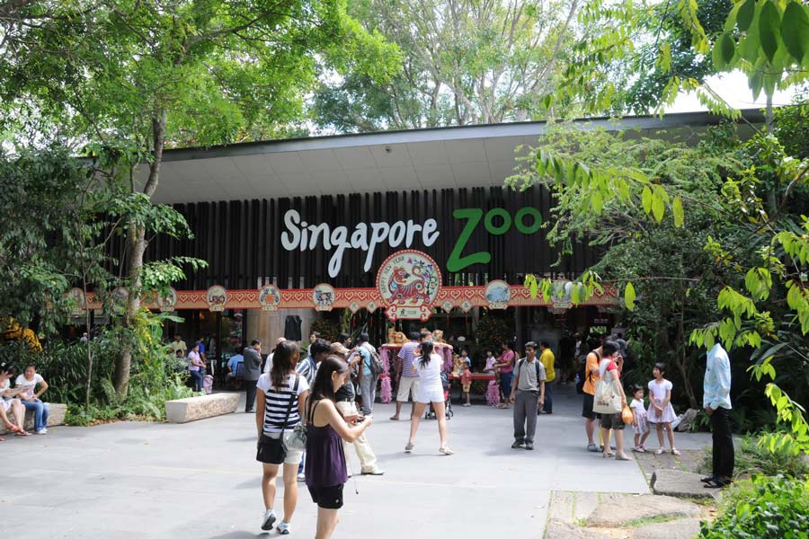 L'entrée du Zoo de Singapour