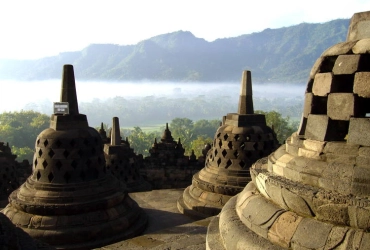 Yogjakarta - Balade à vélo - Temple Mandala de Borobudur (B)