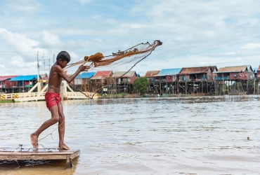 Siem Reap – Kampong Khleang – Chez l’habitant (B, L, D)