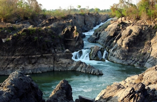 Paksé: la bouche de la rivière Se