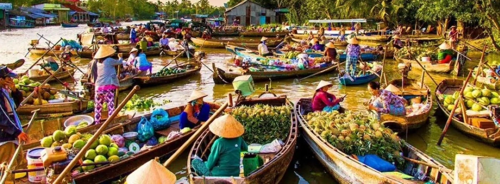 Marché flottant de Ca Mau