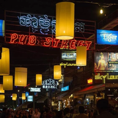 Pub Street à Siem Reap