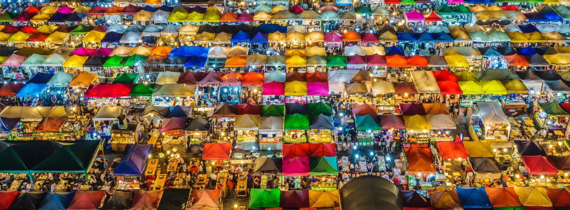 Marché nocturne de Sukhothai