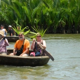 Court voyage à Hoi An: Bateau-panier dans la forêt de cocotiers