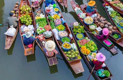 8 Meilleurs marchés flottants près de Bangkok