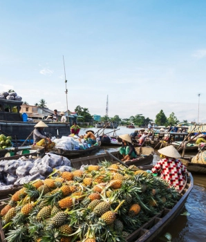 Excursion au delta du Mékong : Exploration du marché flottant de Cai Rang