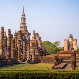 Excursion à vélo au parc historique et à la campagne de Sukhothai