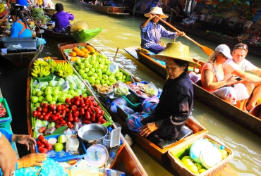 Bangkok – Marché ferroviaire – Marché flottant – Bangkok (B)