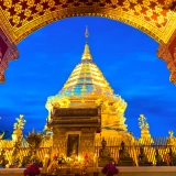 Court séjour à Chiang Mai: Visite nocturne de Doi Suthep et Wat Umong