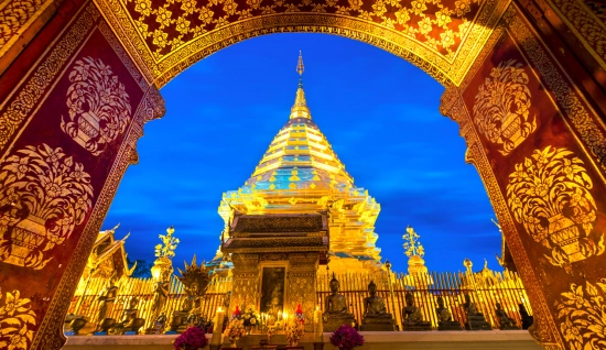 Court séjour à Chiang Mai: Visite nocturne de Doi Suthep et Wat Umong