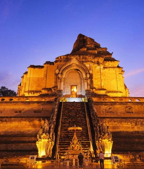 Chiang Mai d'une journée : Visite nocturne à vélo