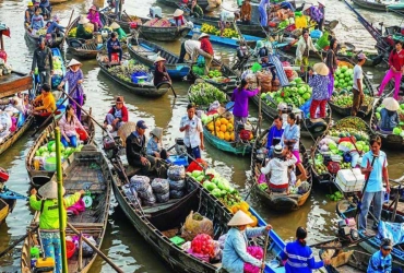 Ho Chi Minh ville - Cai Lay - Marché flottant de Cai Be - Eco Lodge